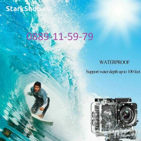 4K WiFi Action камера с аксесоари – GoPlus, снимка 4 - Камери - 28777082