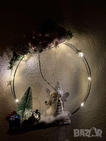 Коледен венец , снимка 3 - Декорация за дома - 52154098