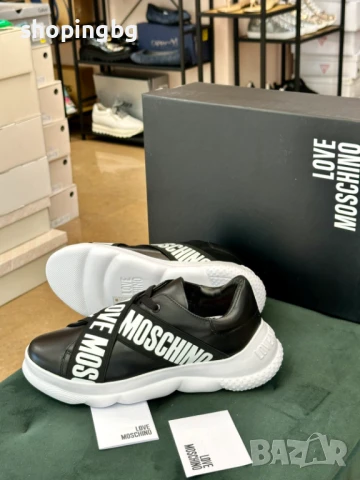 Черни сникърси Love Moschino 219 лв., снимка 6 - Кецове - 51061015
