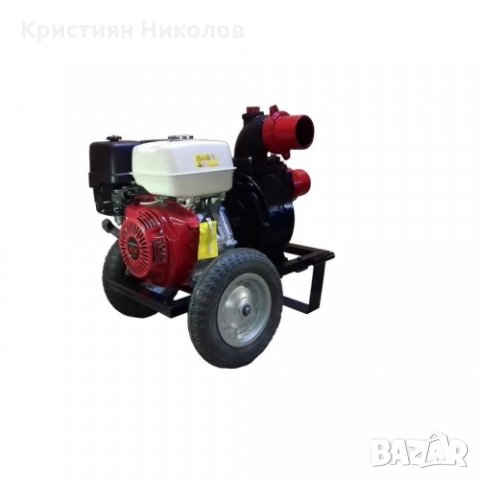 Бензинова моторна помпа Honda 390 куб. м., 13 к.с., 98 м3/ч, 4 бара, 100мм диам.