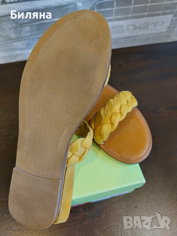 Жълти сандали Graceland 39 номер, снимка 3 - Сандали - 40835517