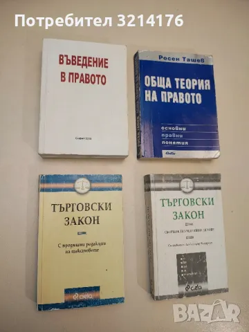 Обща теория на правото: Основни правни понятия - Росен Ташев