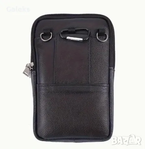 Малки, Удобни и Компактни, дисплей чантички - Черна естествена кожа!, снимка 17 - Чанти - 50087382