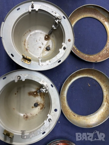 Комплект оригинални DDR Ruhla фарове за Трабант гривни рефлектори бомбета каски, снимка 8 - Части - 53239938