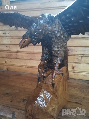 Продавам дървена фигура орел , снимка 3 - Декорация за дома - 28820671