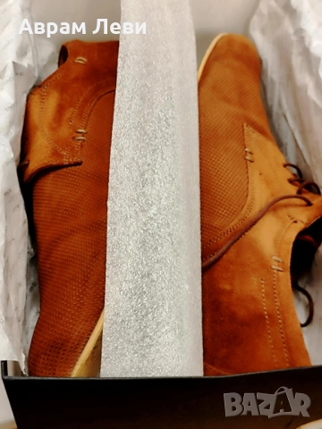 Мъжки обувки от естествена кожа (набук), цвят светло кафяво с номер 44, снимка 4 - Ежедневни обувки - 52258516