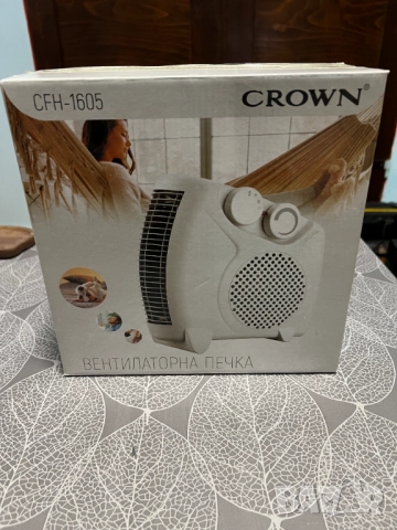 Вентилаторна печка/духалка Crown, снимка 6 - Отоплителни печки - 52591708