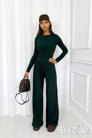 Дамски оребрен комплект от две части, 3цвята , снимка 12 - Комплекти - 52972234