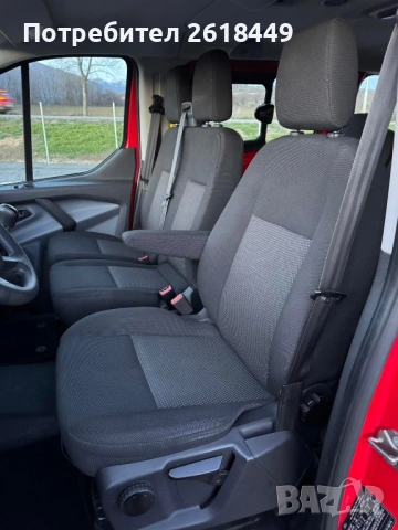Ford Transit Custom 2.2 TDCI 9 Места 2x Клима, Серв. Книжка 173 000 КМ, снимка 9 - Бусове и автобуси - 53419139