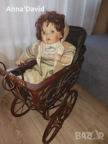 Антикварна Кукла със количка , снимка 3 - Колекции - 52903119