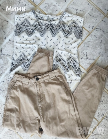 Дамски панталон на"Gropp" и блуза!, снимка 2 - Комплекти - 51564944