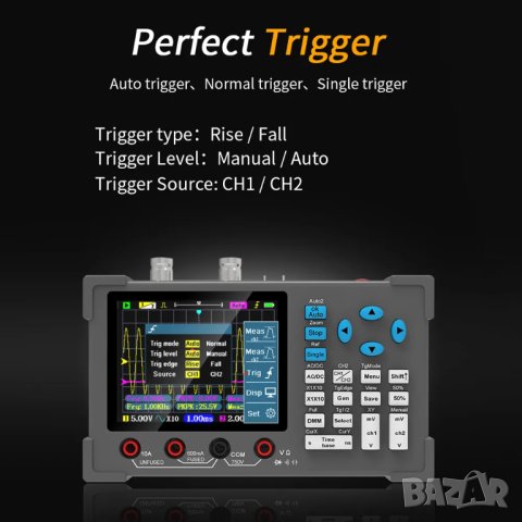 Осцилоскоп DSO3D12, двуканален., снимка 4 - Друга електроника - 42968406