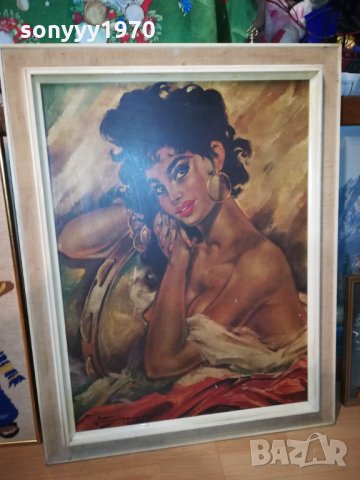 КРАСИВА КАРТИНА ОТ ГЕРМАНИЯ 2111211921, снимка 7 - Антикварни и старинни предмети - 34881535