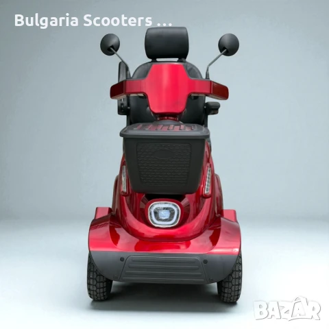 Четириколка за инвалиди на ток MaxElectric F3 2000W - Red, снимка 5 - Инвалидни скутери - 51261509