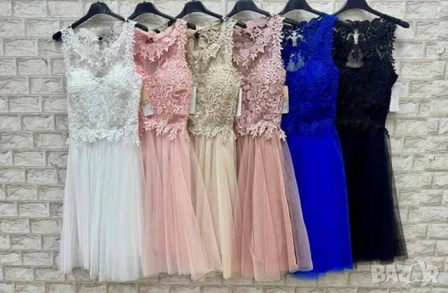 🩷Официални рокли с тюл и богата дантела  , снимка 5 - Рокли - 50622527