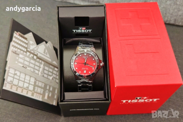 TISSOT SEASTAR 1000 QUARTZ 40mm T120.410.33.421.00 чисто нов часовник с кутия 100% оригинален, снимка 9 - Мъжки - 51496687