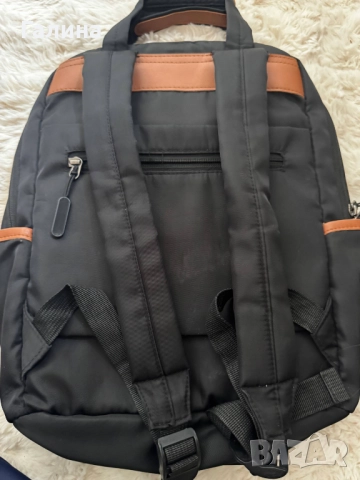 Черна офис раница с отделение за лаптоп, снимка 2 - Раници - 52434120