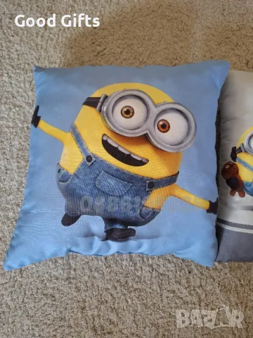 2броя Комплект Възглавница Миньоните, Детска Възглавница Миньон 40х40см, снимка 2 - Други - 47318981