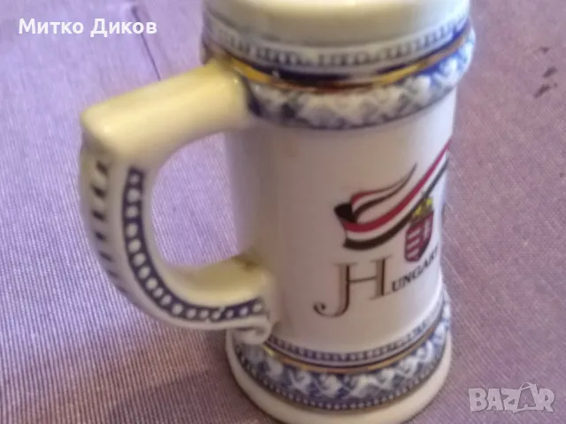 Порцеланова чаша за украса Н-80мм и Н-33мм Будапеща унгария, снимка 7 - Декорация за дома - 49923940