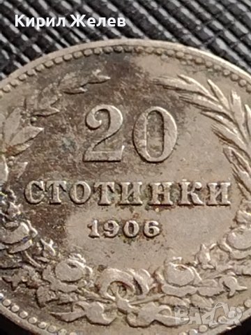 МОНЕТА 20 стотинки 1906г. КНЯЖЕСТВО БЪЛГАРИЯ СТАРА РЯДКА НАД СТОГОДИШНА ЗА КОЛЕКЦИЯ 36255, снимка 2 - Нумизматика и бонистика - 39790495