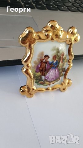 Уникална порцеланова миниатюра на Limoges , снимка 3 - Антикварни и старинни предмети - 38180541