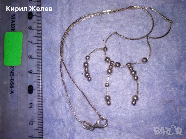 ЕЛЕГАНТНО НЕЖНО СРЕБЪРНО АРТ КОЛИЕ СРЕБРО 925 ДИЗАЙНЕРСКО ФЕШЪН БИЖУ 13601, снимка 3 - Колиета, медальони, синджири - 40487690