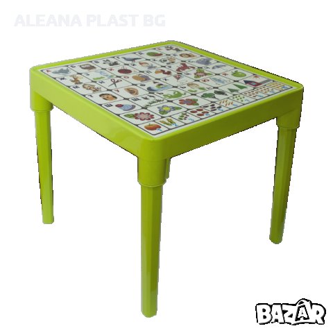 Детска масичка с АЗБУКА, снимка 2 - Мебели за детската стая - 25574016