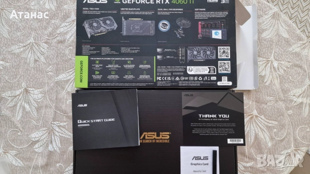 ASUS Dual GeForce RTX™ 4060 Ti OC Edition 8GB GDDR - ПЕРФЕКТНА, снимка 10 - Видеокарти - 52833320