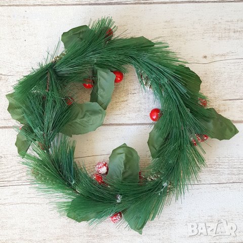 3196 Коледен венец Зимно вълшебство, 19 см, снимка 3 - Декорация за дома - 38407558