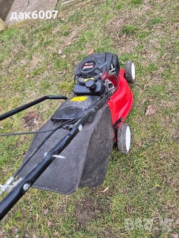Бензинова самоходна косачка" MTD" с кош, снимка 4 - Градинска техника - 53279317