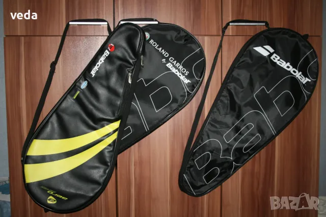 Три броя маркови калъфи за тенис ракета, снимка 1