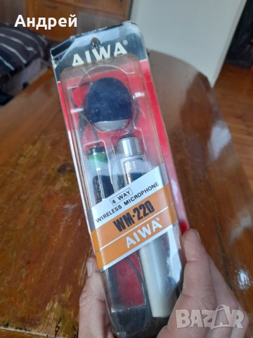 Стар микрофон Aiwa WM-220, снимка 2 - Антикварни и старинни предмети - 53373698