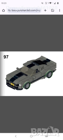 MOC конструктор количка - Мустанг Елинор - тухлички, съвместими с LEGO, снимка 8 - Конструктори - 53381098