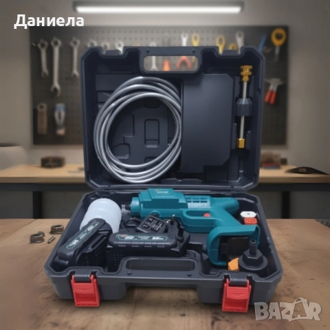 Акумулаторен безчетков пистолет за миене IF Tools BS1101 – 36V, 2.0Ah, с куфар и аксесоари, снимка 4 - Други инструменти - 51812441