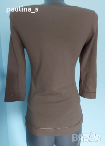 Еластична маркова блуза "Н&М" със 7/8 ръкави, снимка 5 - Блузи с дълъг ръкав и пуловери - 14382975