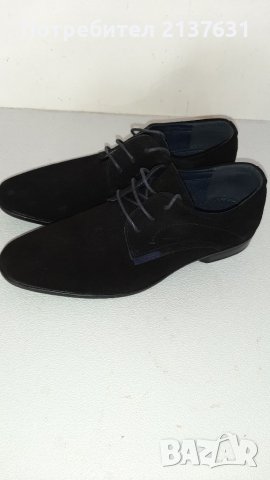 НОВИ ! МЪЖКИ ВЕЛУРЕНИ ОБУВКИ АМ - N 40, снимка 4 - Официални обувки - 38497770