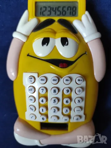 Ретро калкулатор M&M със слънчева енергия, модел 18899, снимка 1