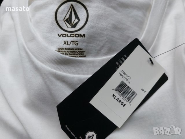 Volcom - бялапамучна блуза с дълги ръкави, снимка 5 - Блузи - 37125295