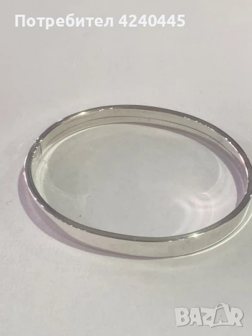 Твърда сребърна гривна