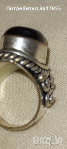 Старинен дамски сребърен пръстен , снимка 2 - Други ценни предмети - 40393118