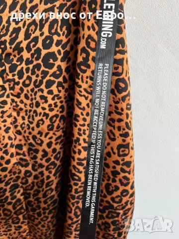 PrettyLittleThing елегантна сатенена леопардова рокля XL /EU 46, снимка 9 - Рокли - 33070228