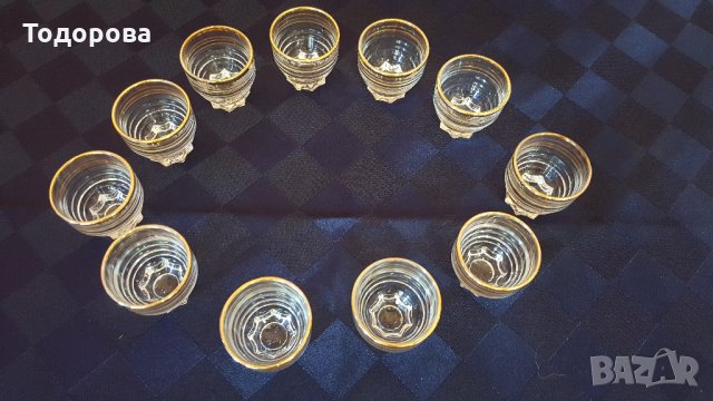 Чашки за концентрат с позлата, снимка 2 - Антикварни и старинни предмети - 32711291