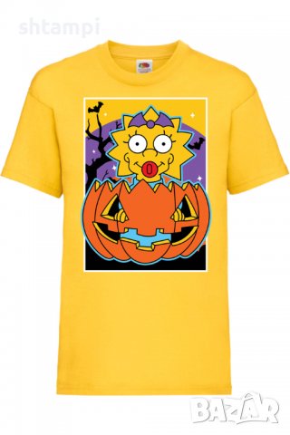 Детска тениска The Simpsons Maggie Simpson 03,Halloween,Хелоуин,Празник,Забавление,Изненада,Обичаи,, снимка 9 - Детски тениски и потници - 38158675