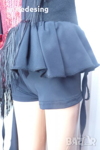 рокля за спортни танци комбинация между червено и черно, снимка 8 - Детски рокли и поли - 35098812