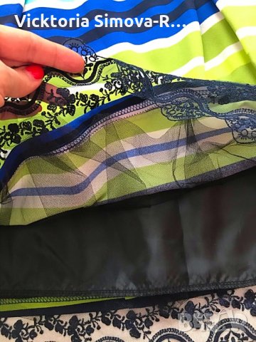 Ефектна рокля с подвижен колан, S/M - ЦЕНАТА Е КРАЙНА, снимка 5 - Рокли - 28424706