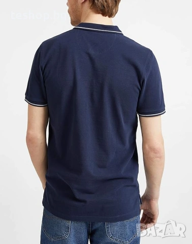 Мъжка тениска с яка LEE памук размер 4XL, снимка 2 - Тениски - 53484460