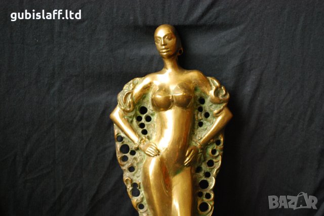 Бронзова пластика, скулптура, женска фигура, снимка 8 - Статуетки - 34787367