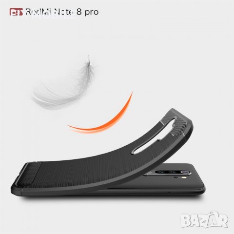 Xiaomi Redmi Note 8 Pro карбон силиконов гръб / кейс, снимка 5 - Калъфи, кейсове - 27076596