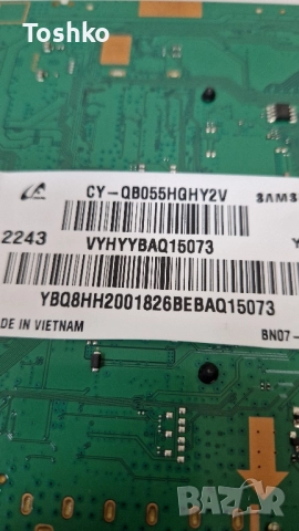 SAMSUNG QE55Q60BAU MAIN BOARD BN41-02989B BN94-17751Y POWER BOARD BN44-01100J PANEL CY-QB055HGHY2V, снимка 5 - Части и Платки - 51748391