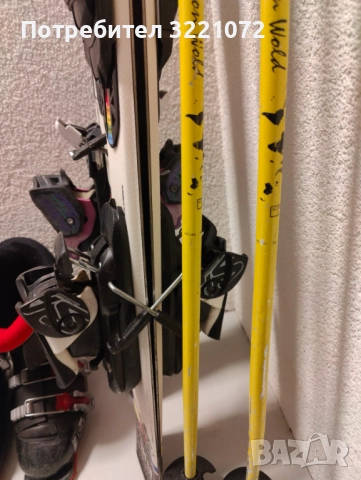 Детски ски (100 и 110 см) , ски-обувки (21 и 21.5) и щеки (90см), снимка 6 - Зимни спортове - 52771273